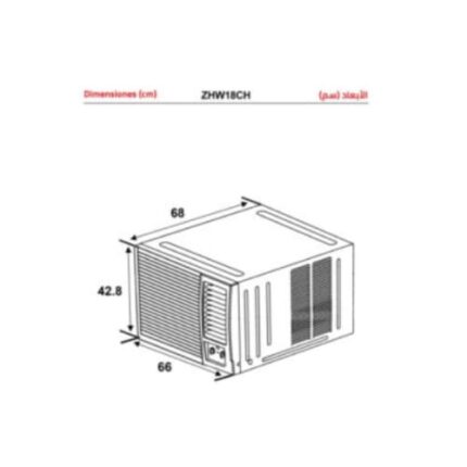 مكيف شباك زيترست 21800 وحدة – روتاري – بارد