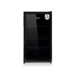 ثلاجة ٣ قدم صغيرة باب زجاج فيشر – أسود