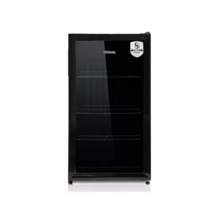 ثلاجة ٣ قدم صغيرة باب زجاج فيشر – أسود