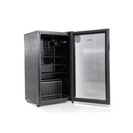 ثلاجة ٣ قدم صغيرة باب زجاج فيشر – أسود