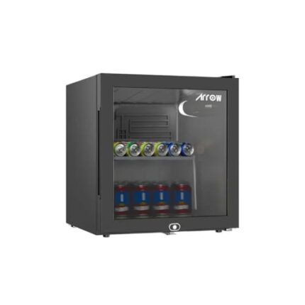 ثلاجة عرض صغيرة ارو زجاج 2 قدم No Frost – أسود