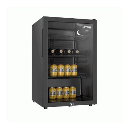 ثلاجة ارو باب واحد زجاج 4.5 قدم No Frost – أسود