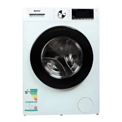 غسالة بيسك تعبئة امامية 8 كيلو – انفرتر – أبيض