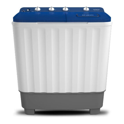 غسالة هيتاشي حوضين 8 كيلو - أبيض/أزرق