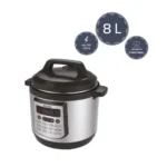 قدر ضغط كهربائي جنرال سوبريم 8 لتر – 1200 وات – سلفر