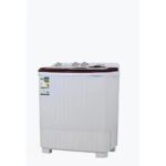 غسالة 7 كيلو جنرال سوبريم حوضين - ابيض/احمر