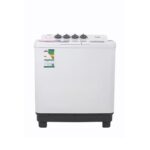 غساله جنرال سوبريم حوضين 8 كيلو - ابيض