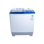 غساله حوضين جنرال سوبريم 15 كيلو - ابيض/ازرق