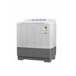 غساله جنرال سوبريم حوضين 18 كيلو - ابيض/ رمادي