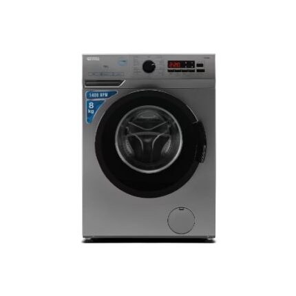 غساله جنرال سوبريم فتحه اماميه 8 كيلو انفرتر – فضي