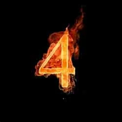 4 شعلات غاز