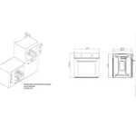 فرن بلت ان ٦٠ سم كهرباء كوميتل – 56 لتر – تركي – أسود