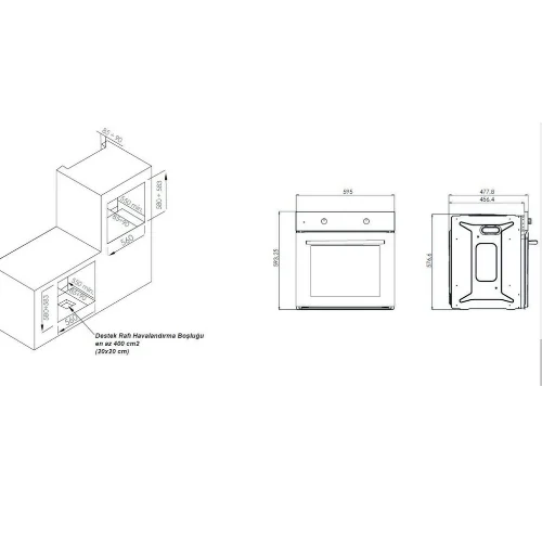 فرن بلت ان ٦٠ سم كهرباء كوميتل – 56 لتر – تركي – أسود فرن بلت ان ٦٠ سم كهرباء كوميتل – 56 لتر – تركي – أسود