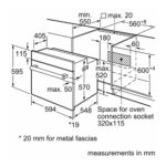فرن كهرباء بلت ان بوش 60 سم - تركي