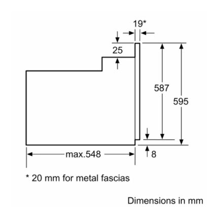فرن بوش كهربائي بلت ان 60 سم - تركي