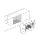 فرن كهربائي بلت ان 90 سم كلفنيتور ستيل – إيطالي
