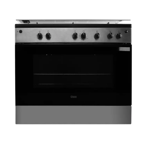 فرن ٥ عيون جيبسون غاز 60*90 سم - أسود*ستيل فرن ٥ عيون جيبسون غاز 60*90 سم - أسود*ستيل