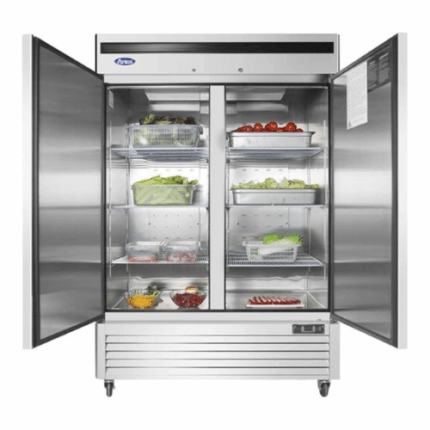 ثلاجة بانكول دولابي 2 باب - 50 قدم - ستيل