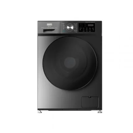 غسالة ملابس اتوماتيك هاس 10 كيلو – انفرتر – تيتانيوم