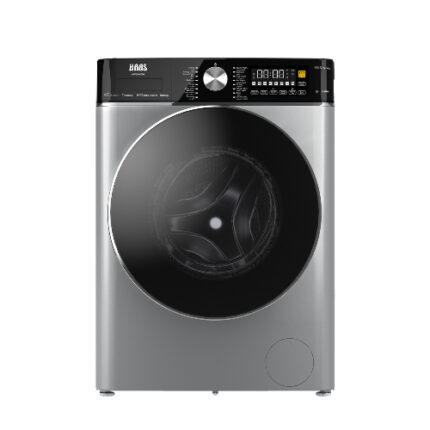 غسالة تحميل امامي اوتوماتيك هاس 10 كيلو - سلفر