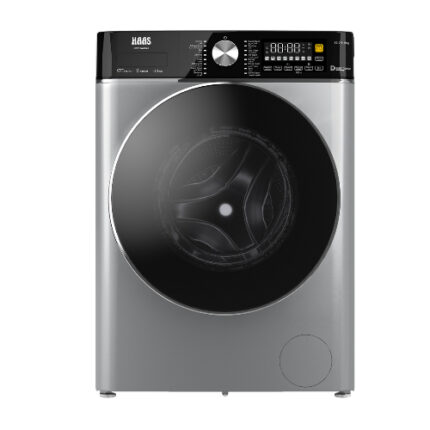 غسالة ملابس 12 كيلو اوتوماتيك فتحة امامية هاس - سلفر