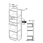 ميكرويف كهربائي بلت ان كلفنيتور 28 لتر – 900 وات – أسود