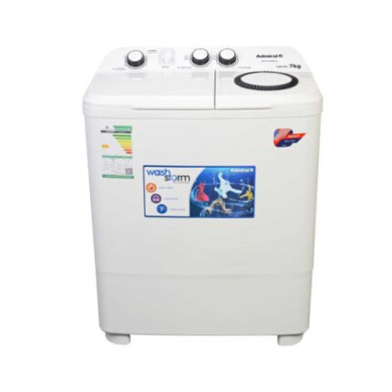 غسالة 7 كيلو حوضين أدميرال - أبيض