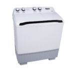 غسالة حوضين دورا اليجانت 12 كيلو – أبيض