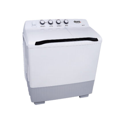 غسالة دورا اليجانت 14 كيلو حوضين – أبيض