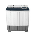 غسالة تي سي ال حوضين 18 كيلو – أبيض