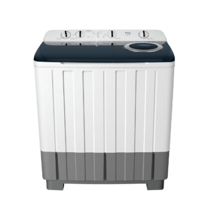 غسالة تي سي ال حوضين 18 كيلو – أبيض