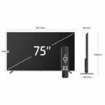 شاشات سمارت 75 بوصه تشيك 4K QLED - Google TV