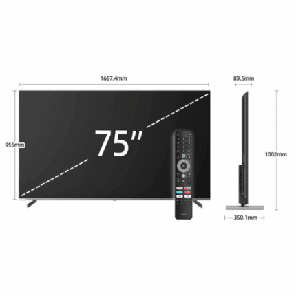 شاشات سمارت 75 بوصه تشيك 4K QLED - Google TV