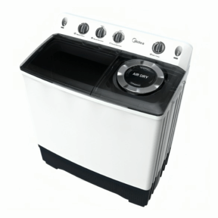 غسالة حوضين ميديا 14 كيلو - أبيض