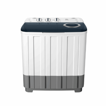 غسالة حوضين تي سي ال 8.5 كيلو - أبيض