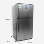 ثلاجة يوجين 21 قدم بابين - ستيل