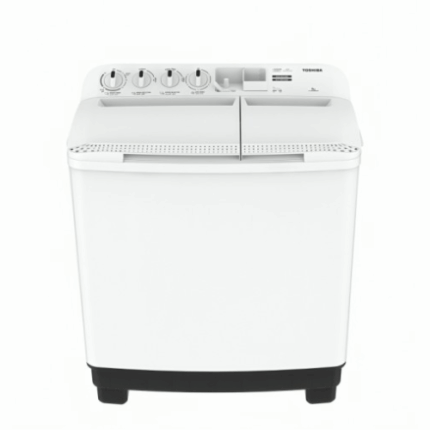 غسالة 12 كيلو توشيبا حوضين - أبيض