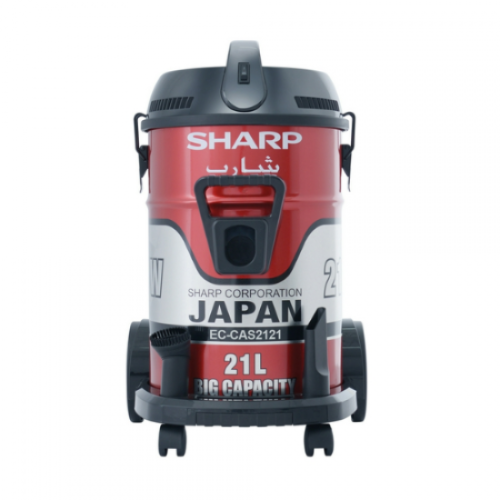 مكنسة كهربائية برميل شارب 21 لتر - 2100 وات - أحمر مكنسة كهربائية برميل شارب 21 لتر - 2100 وات - أحمر