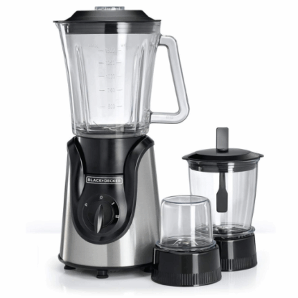 خلاط بلاك اند ديكر 600 وات - أسود / ستيل