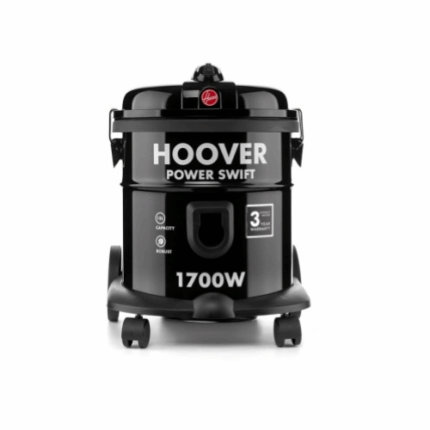 مكنسة هوفر برميل 15 لتر - 1700 وات - أسود