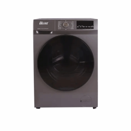 غسالة ملابس امامية يوجين 12 كيلو - تجفيف 90% - فضي