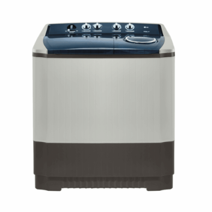 غسالة lg حوضين 14 كيلو - رمادي فاتح