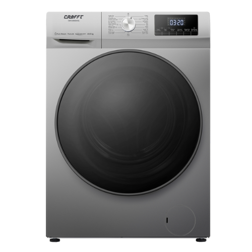 غسالة كرافت اماميه 10 كيلو - انفرتر - سيلفر غسالة كرافت اماميه 10 كيلو - انفرتر - سيلفر