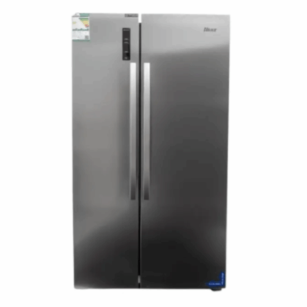 ثلاجة دولاب يوجين 22 قدم - سايد باي سايد - ستيل