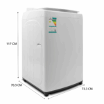 غسالة ugine تعبئة علوية 19 كيلو - أبيض