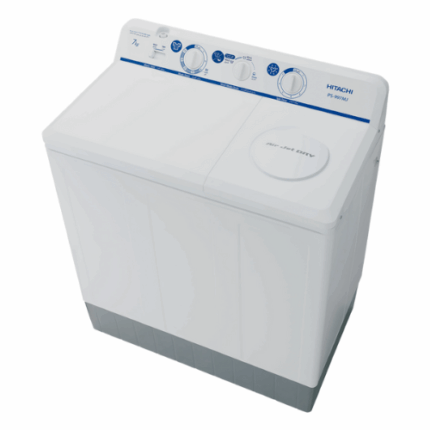 غسالة حوضين هيتاشي 8 كيلو - رمادي