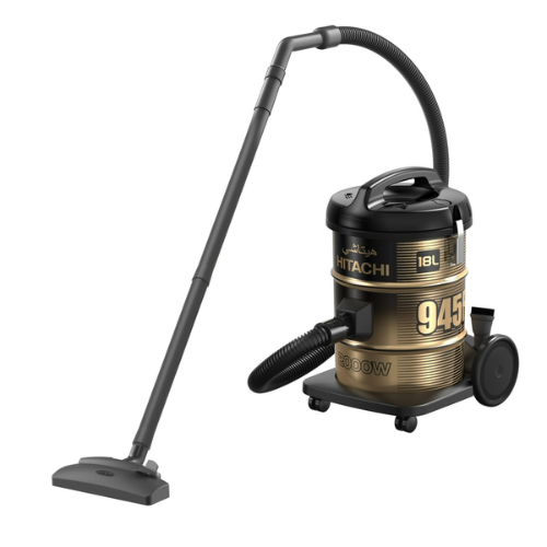 مكنسة هيتاشي 18 لتر برميل - 2000 وات - أسود مكنسة هيتاشي 18 لتر برميل - 2000 وات - أسود