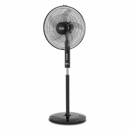 مروحة بلاك اند ديكر ستاند 16 انش - 60 وات - أسود