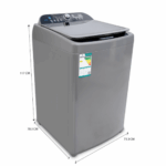 غسالة أتوماتيك يوجين تعبئة علوية 19 كيلو - فضي