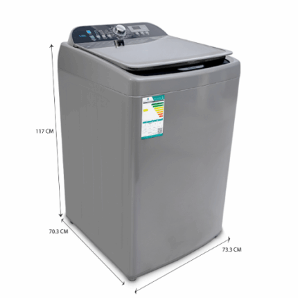 غسالة أتوماتيك يوجين تعبئة علوية 19 كيلو - فضي